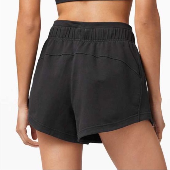 Lululemon Inner Glow Short 3" *Terry Black Women’s Size 6 - Picture 2 of 7